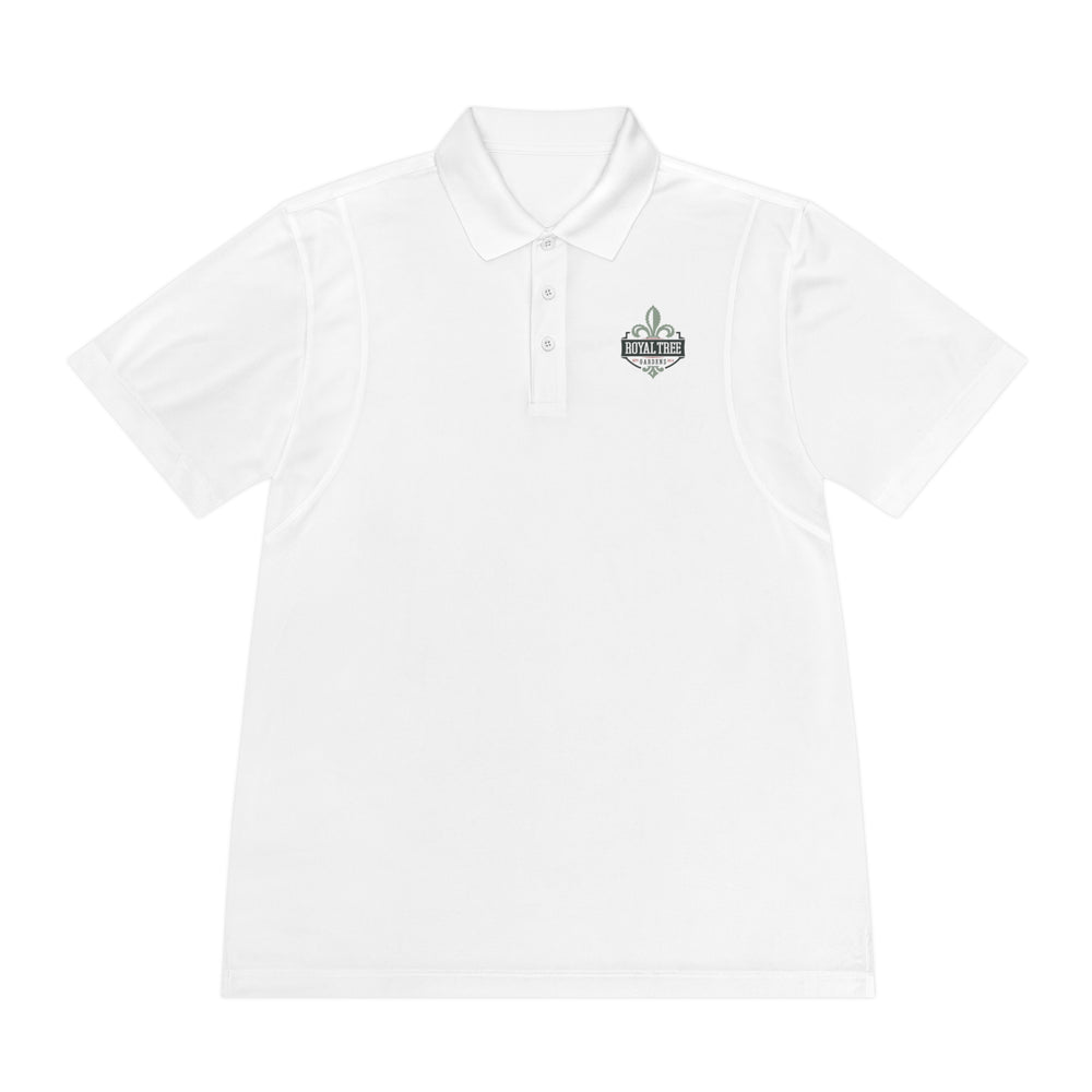 Royal Tree Crest Performance Golf Polo — White