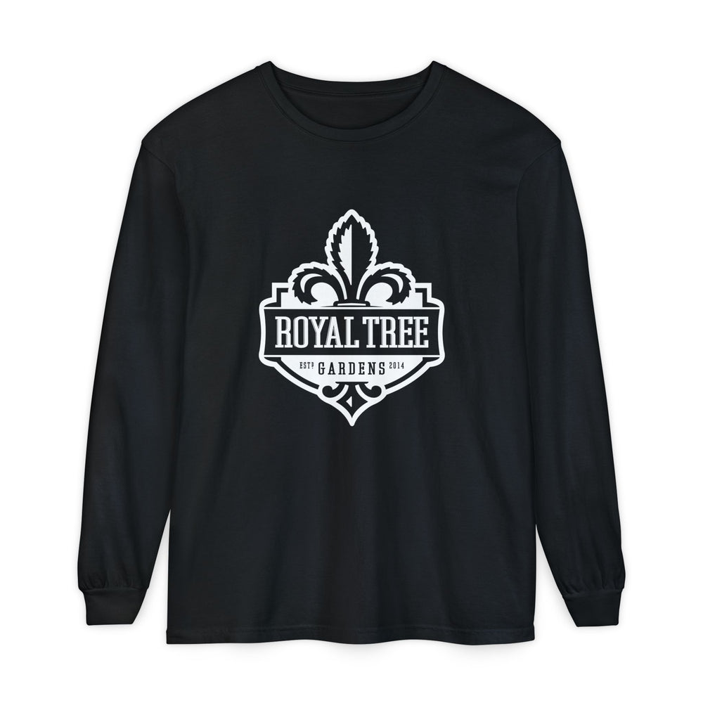 Royal Tree Crest Long Sleeve Tee — Black