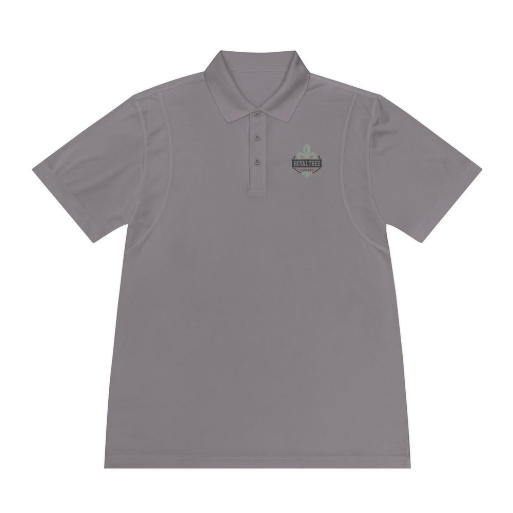 Royal Tree Crest Performance Golf Polo — Grey Concrete